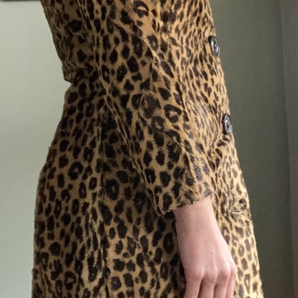 SOLD Mango leopard print faux fur coat - Picture 11 of 11